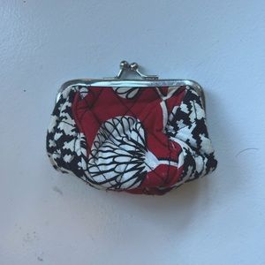 VERA BRADLEY Retired Houndstooth/Red Coin-purse! ♥️